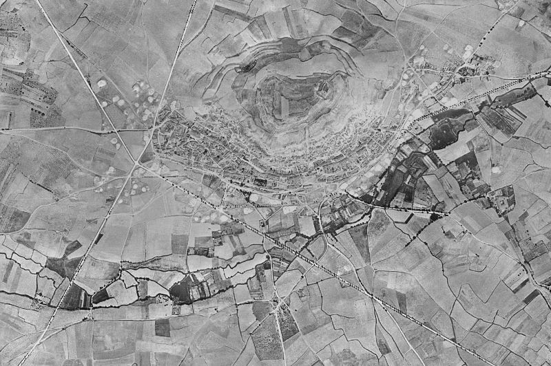 Ortofoto de 1956-1957 del núcleo de Castrojeriz