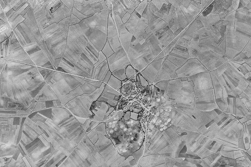 Ortofoto de 1956-1957 del núcleo de Ciadoncha
