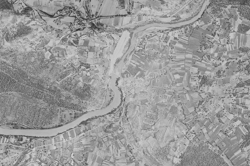 Ortofoto de 1956-1957 del núcleo de Cillaperlata
