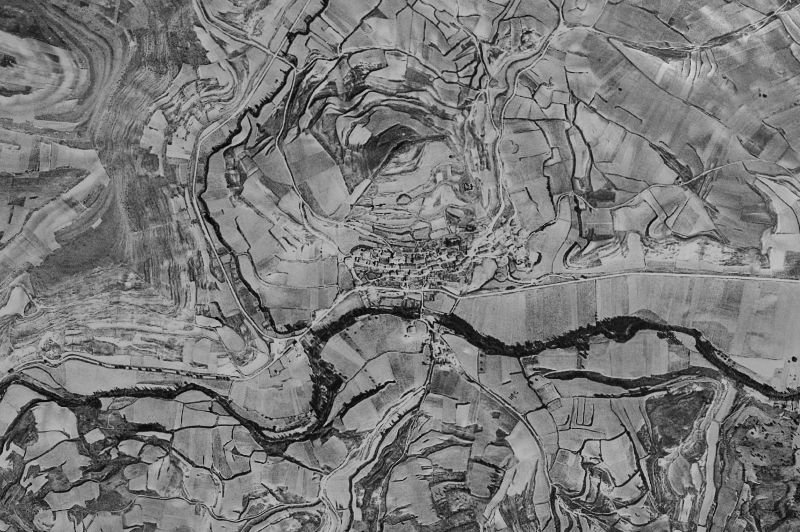 Ortofoto de 1956-1957 del núcleo de Condado de Treviño