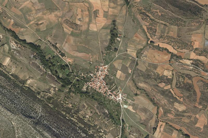 Ortofoto actual del núcleo de Contreras