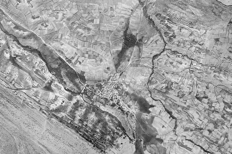 Ortofoto de 1956-1957 del núcleo de Contreras