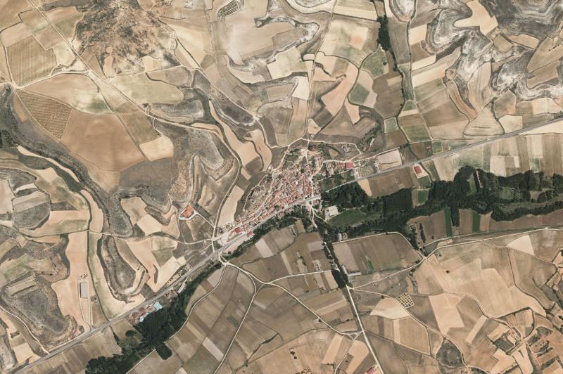 Ortofoto actual del núcleo de Coruña del Conde