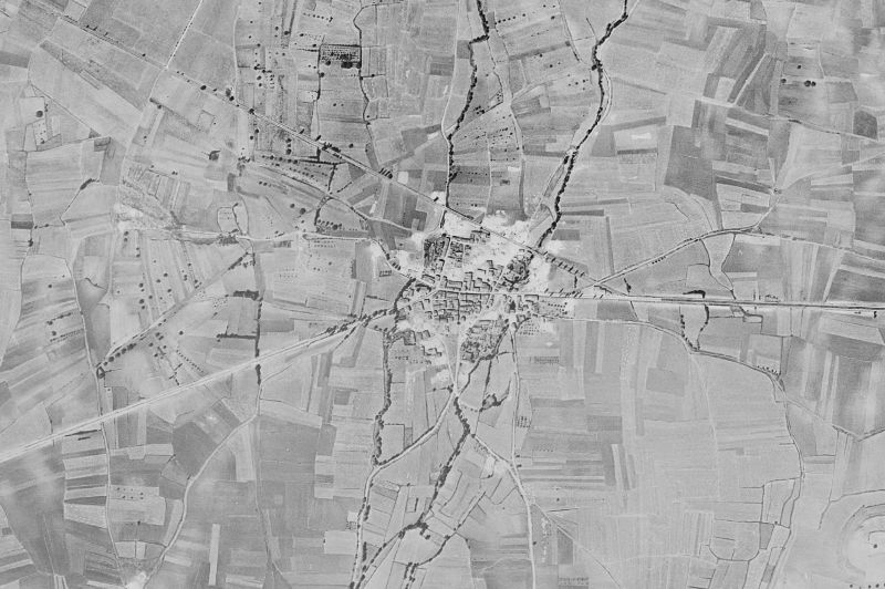 Ortofoto de 1956-1957 del núcleo de Cubo de Bureba