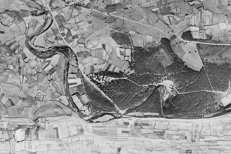 Ortofoto de 1956-1957 del núcleo de Espinosa de los Monteros