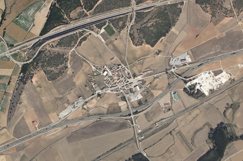 Ortofoto actual del núcleo de Estépar