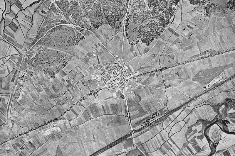Ortofoto de 1956-1957 del núcleo de Estépar