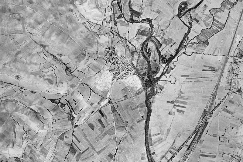 Ortofoto de 1956-1957 del núcleo de Frandovínez