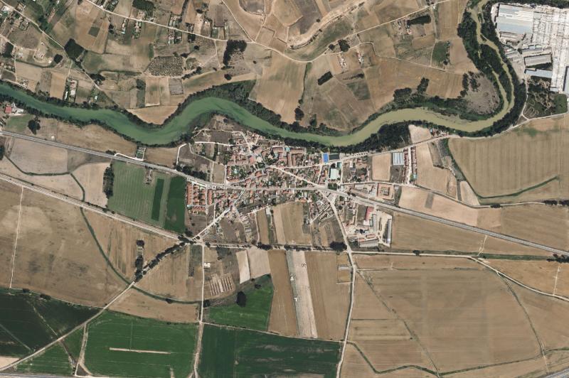 Ortofoto actual del núcleo de Fresnillo de las Dueñas