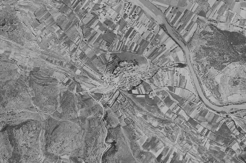 Ortofoto de 1956-1957 del núcleo de Frías