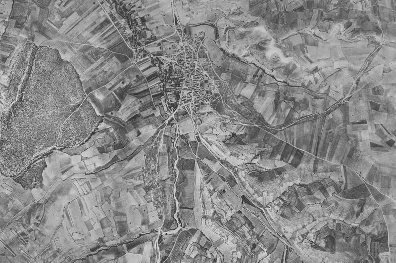 Ortofoto de 1956-1957 del núcleo de Fuentenebro