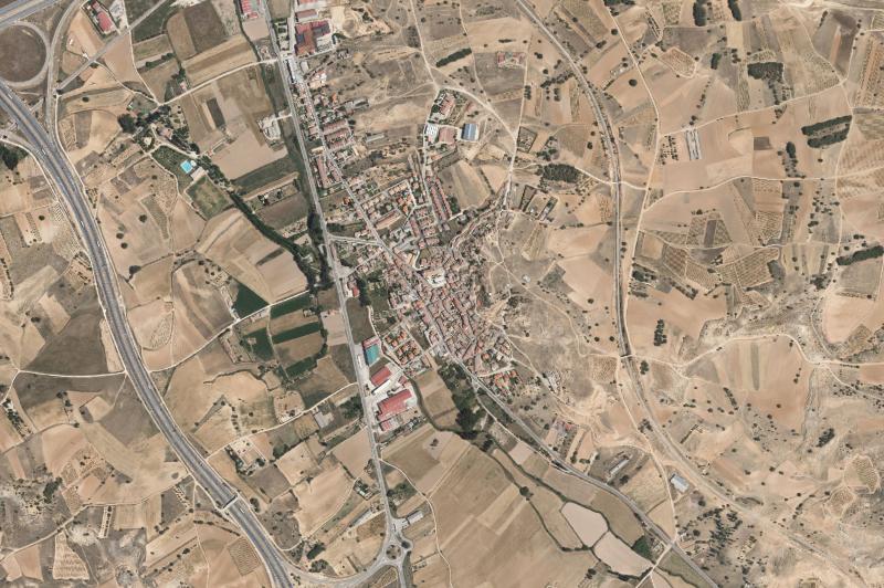 Ortofoto actual del núcleo de Fuentespina