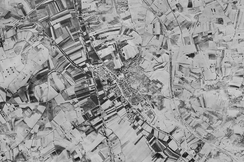 Ortofoto de 1956-1957 del núcleo de Fuentespina