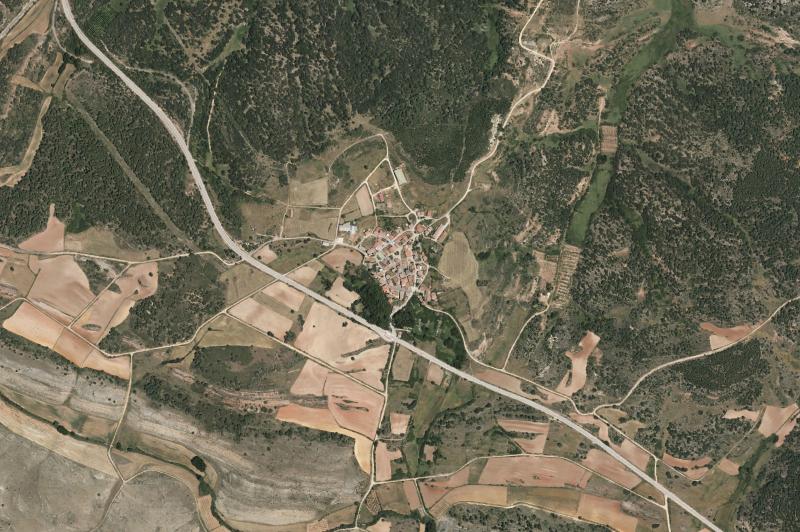 Ortofoto actual del núcleo de La Gallega