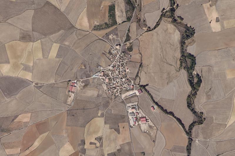 Ortofoto actual del núcleo de Grijalba