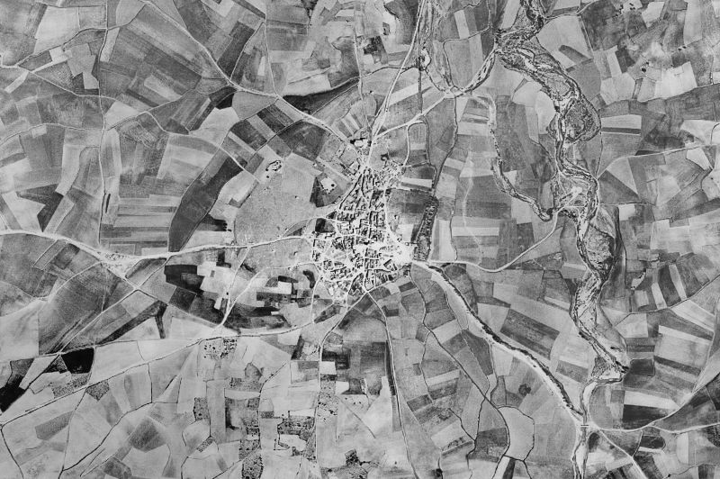 Ortofoto de 1956-1957 del núcleo de Grijalba