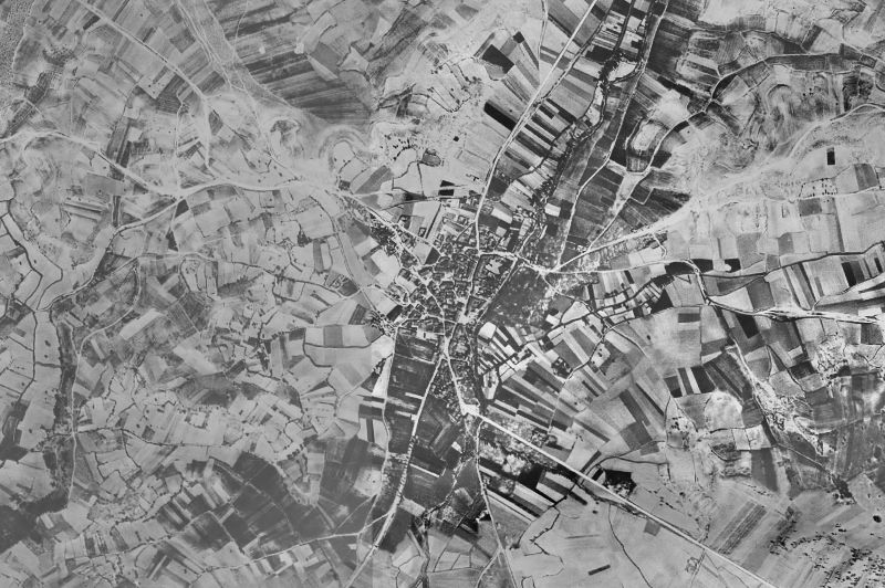 Ortofoto de 1956-1957 del núcleo de Hontoria de Valdearados