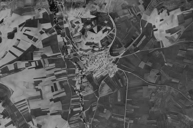 Ortofoto de 1956-1957 del núcleo de Ibrillos