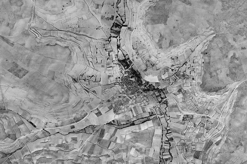 Ortofoto de 1956-1957 del núcleo de Iglesias