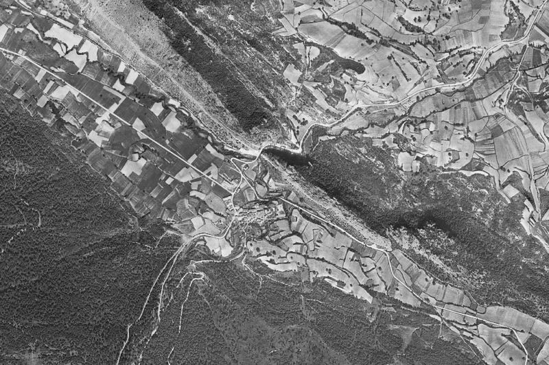 Ortofoto de 1956-1957 del núcleo de Jurisdicción de San Zadornil