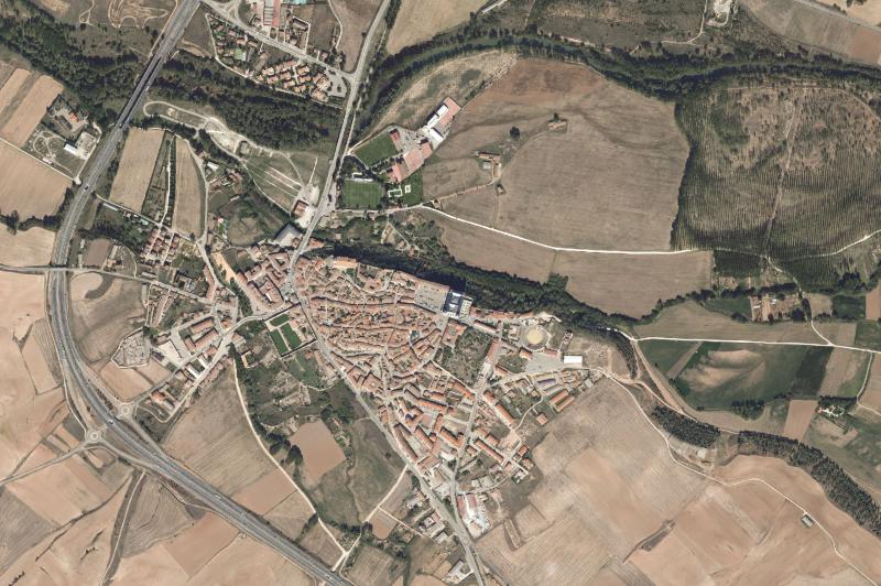 Ortofoto actual del núcleo de Lerma