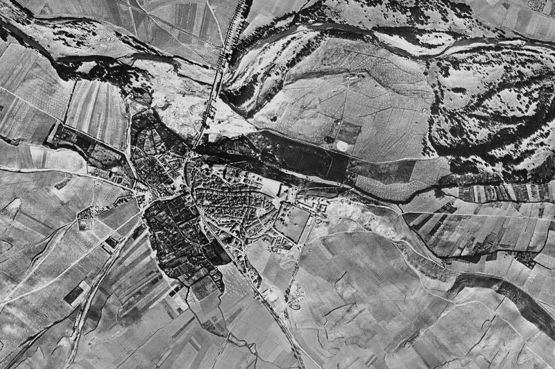 Ortofoto de 1956-1957 del núcleo de Lerma