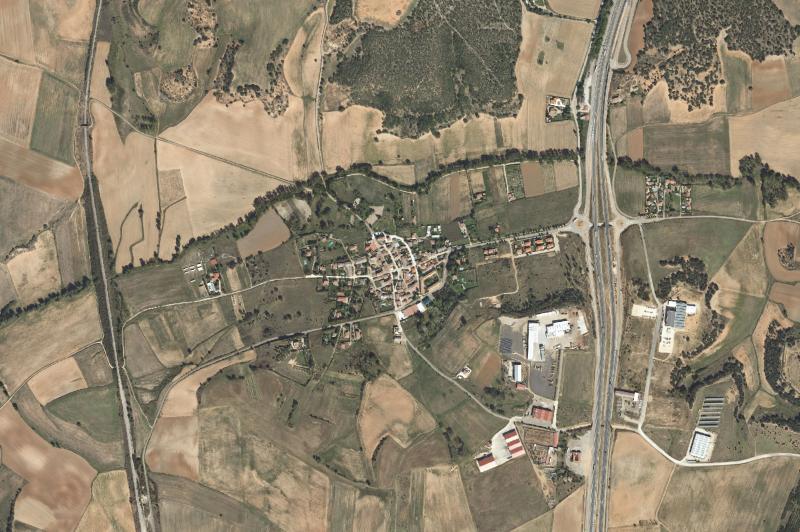 Ortofoto actual del núcleo de Madrigalejo del Monte