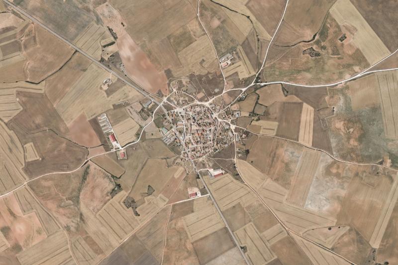 Ortofoto actual del núcleo de Mahamud