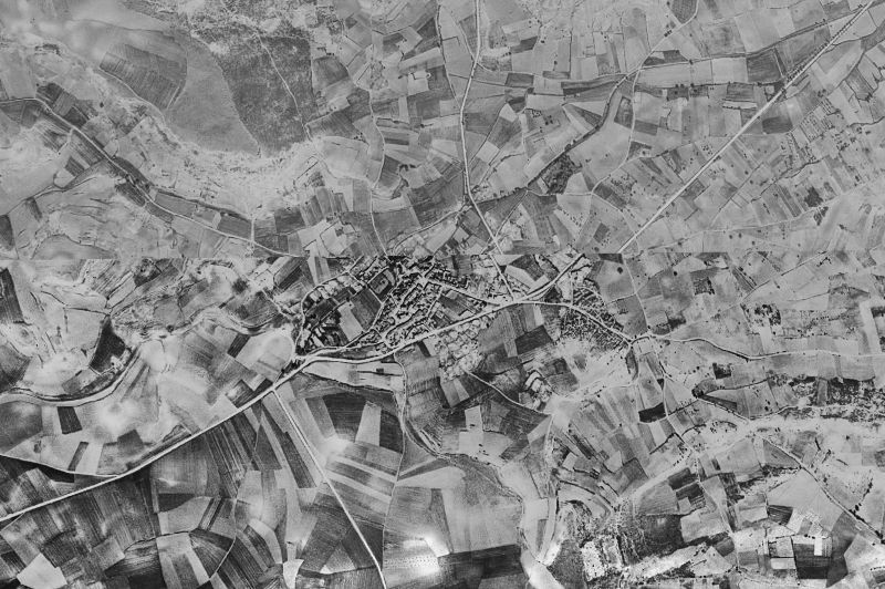 Ortofoto de 1956-1957 del núcleo de Mambrilla de Castrejón