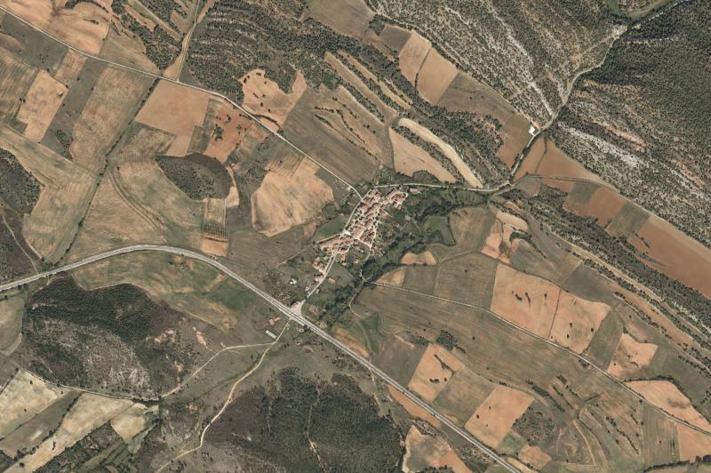 Ortofoto actual del núcleo de Mambrillas de Lara