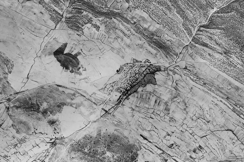 Ortofoto de 1956-1957 del núcleo de Mambrillas de Lara