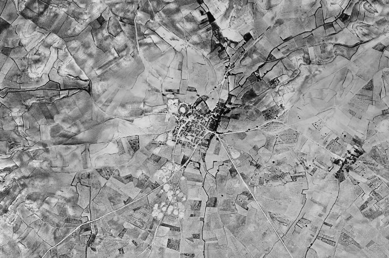 Ortofoto de 1956-1957 del núcleo de Mazuela