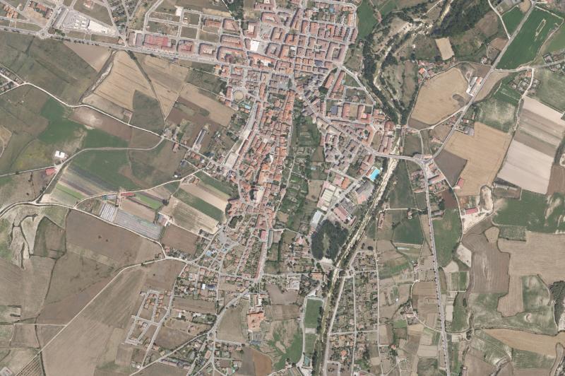 Ortofoto actual del núcleo de Medina de Pomar