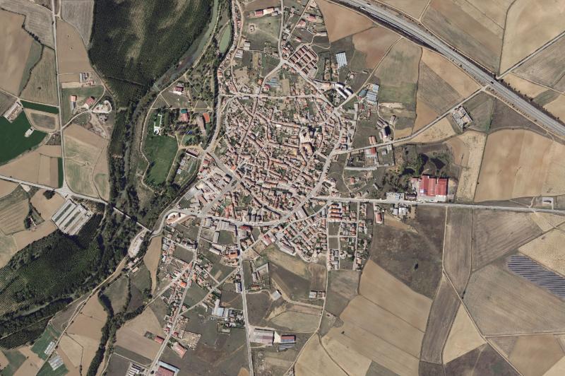 Ortofoto actual del núcleo de Melgar de Fernamental