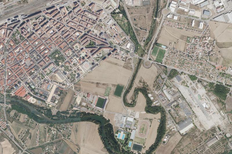Ortofoto actual del núcleo de Miranda de Ebro