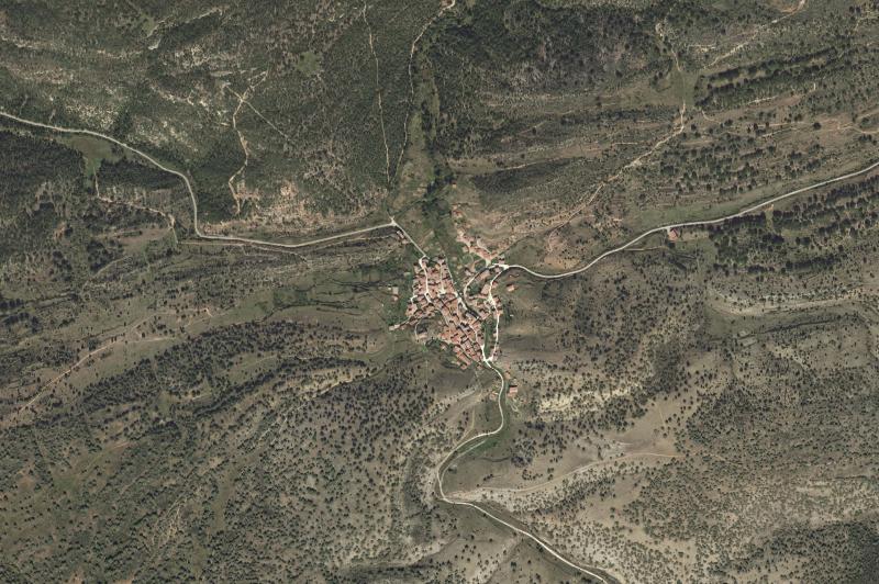 Ortofoto actual del núcleo de Moncalvillo