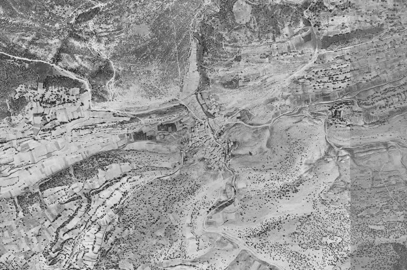 Ortofoto de 1956-1957 del núcleo de Moncalvillo