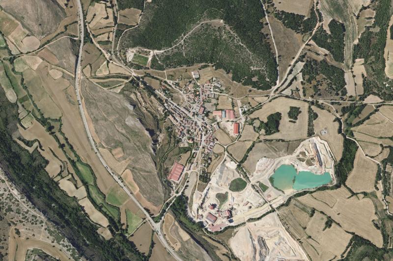 Ortofoto actual del núcleo de Montorio