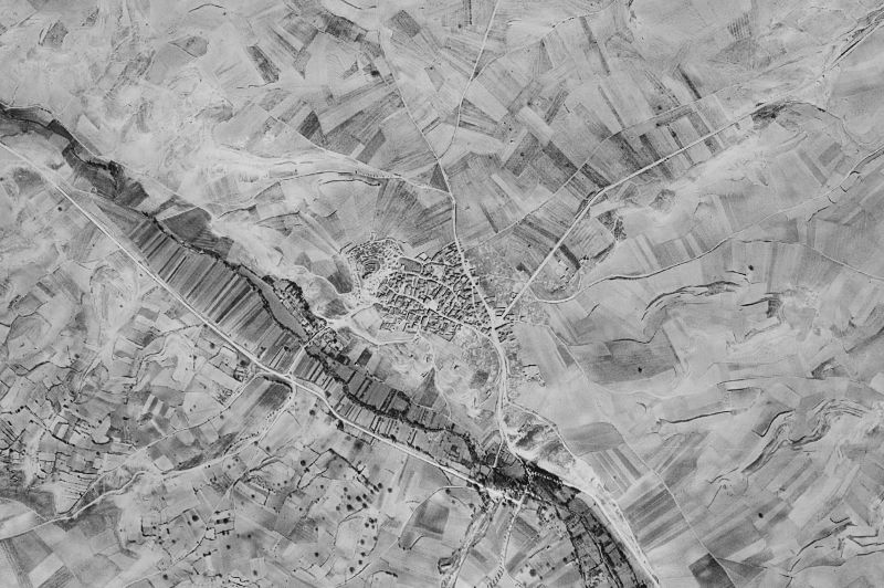 Ortofoto de 1956-1957 del núcleo de Moradillo de Roa