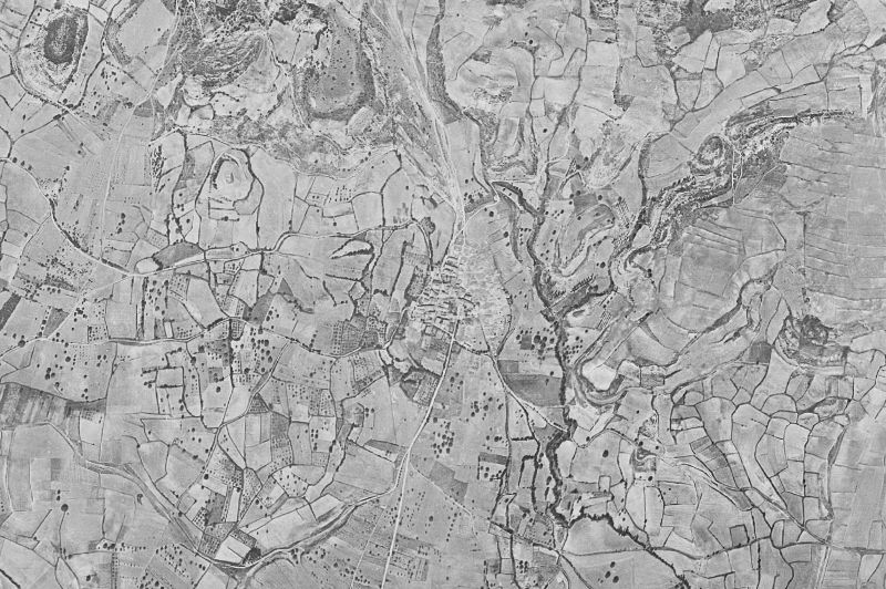 Ortofoto de 1956-1957 del núcleo de Navas de Bureba