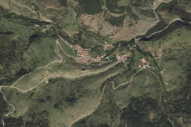 Ortofoto actual del núcleo de Neila
