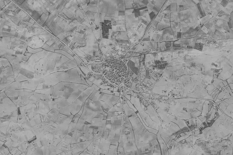 Ortofoto de 1956-1957 del núcleo de Olmedillo de Roa