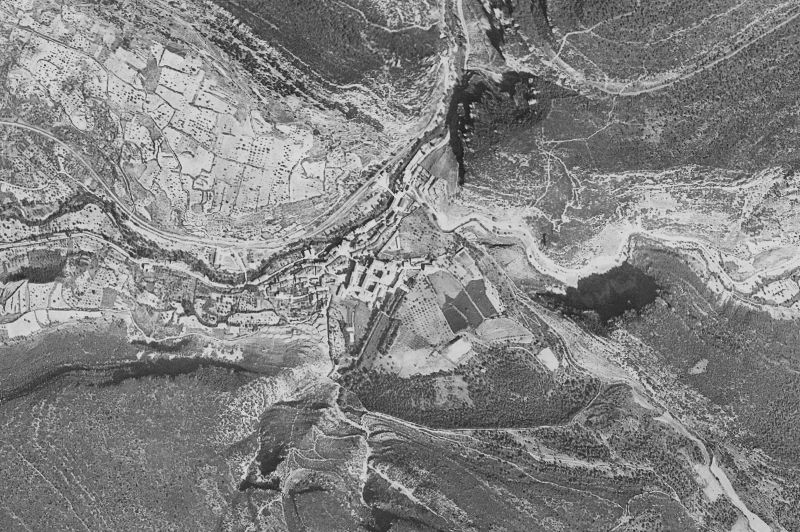 Ortofoto de 1956-1957 del núcleo de Oña