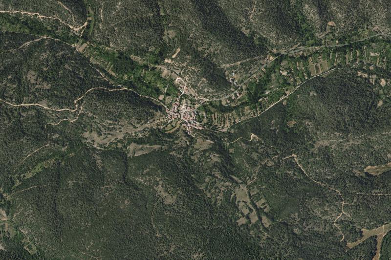 Ortofoto actual del núcleo de Padrones de Bureba