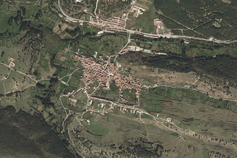 Ortofoto actual del núcleo de Palacios de la Sierra