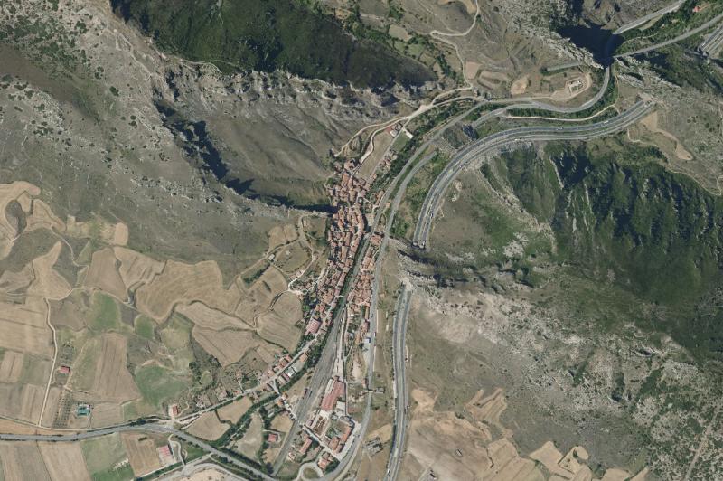 Ortofoto actual del núcleo de Pancorbo