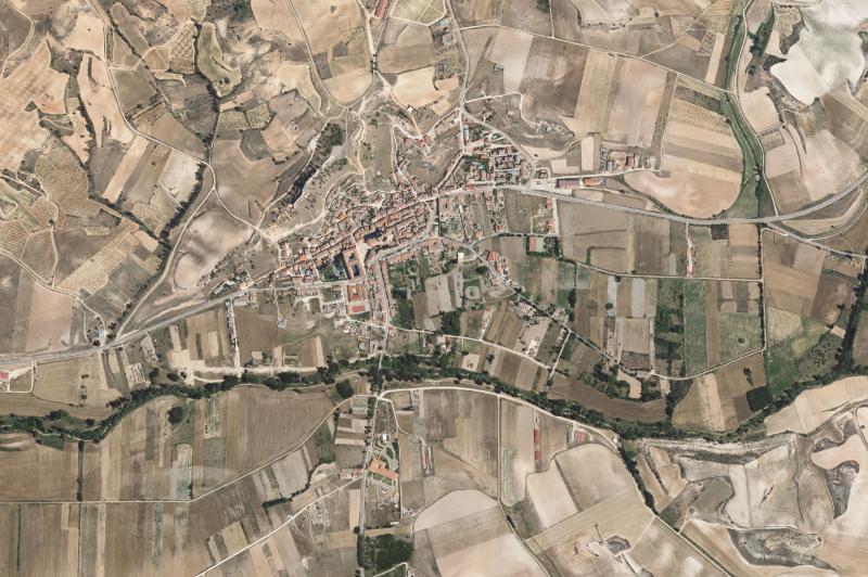 Ortofoto actual del núcleo de Peñaranda de Duero