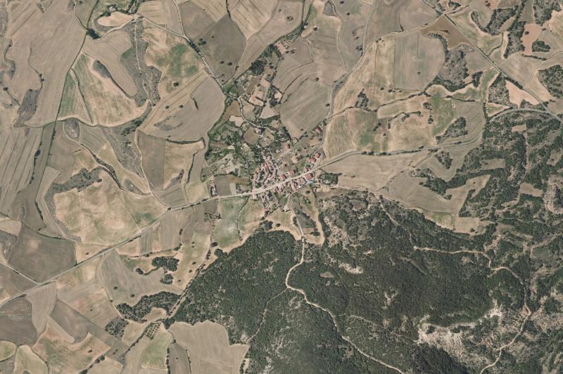 Ortofoto actual del núcleo de Piérnigas