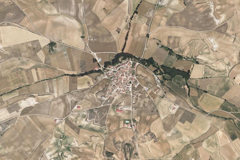 Ortofoto actual del núcleo de Pinilla Trasmonte