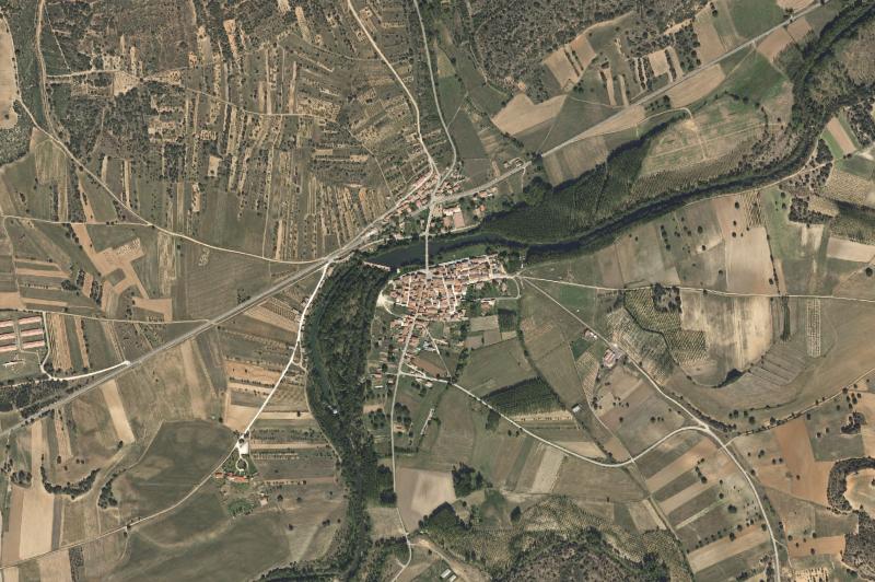 Ortofoto actual del núcleo de Puentedura